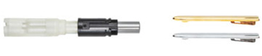 cld_825 Push button mechanism with cam and functional clip for Capless refills