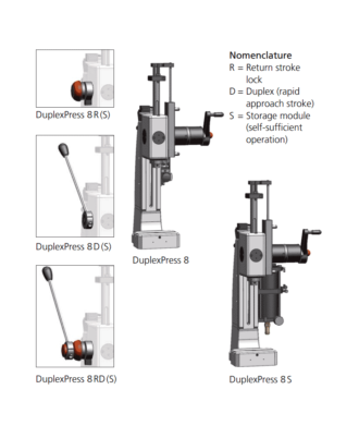 Handlever-DuplexPress-8-variants