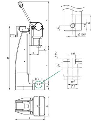 Nockenpresse-zeichnung